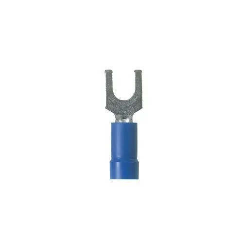 Panduit EV14-8FBK-L StrongHold Loose Piece Forks, 16-14 AWG, Blue