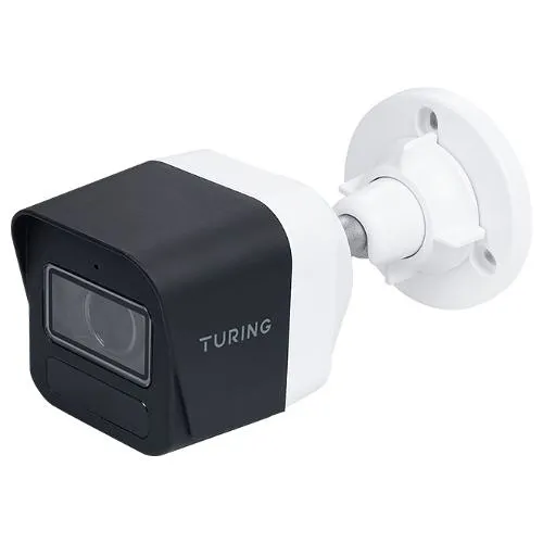 Turing Video EVD5ZB256-1Y EDGE  5MP Cloud Bullet Camera with CORE 1-Year License, Alarm and Audio I/O, 2.7-13.5mm Varifocal Lens, White