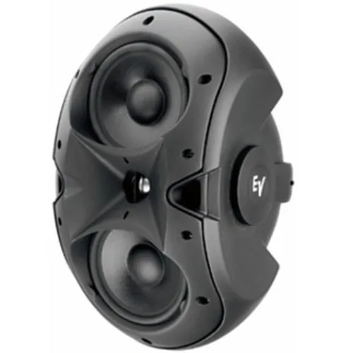 Electro-Voice EVID 6.2 6" Compact 2-Way Surface Mount Loudspeaker, Pair, Black