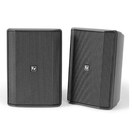 Electro-Voice EVID-S5.2TB Surface Mount Speaker 5" Cabinet 70/100V Pair, Black