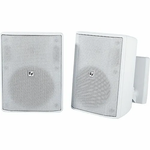 Electro-Voice EVID-S5.2W Surface Mount Speaker 5" Cabinet 8 Ohms, Pair, White