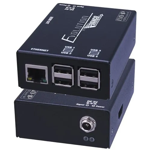 Evolution EVOIPCTL1 EVO-IP Control Box, HDMI Output, USB Ports, Upscale to 4K at 30Hz or Downscale to 720p, Video Wall Mode Supports up to 25 Displays
