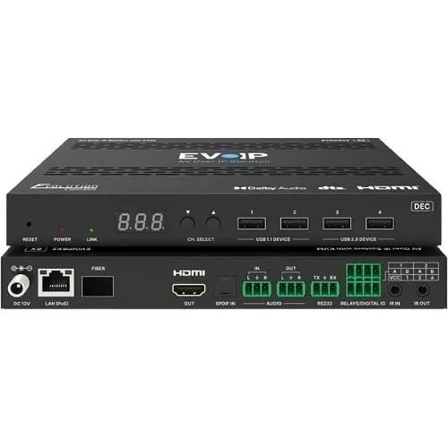 Vanco EVOIPRX2 EVoIP AV Over IP System with KVM, TAA Compliant