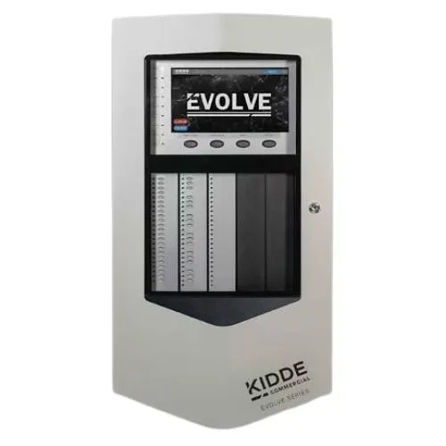 Kidde EVOLVE-ML-G Evolve Series Four Loop Fire Alarm Panel with One Built-In 250-Point Loop, 120V/240V, Grey Door