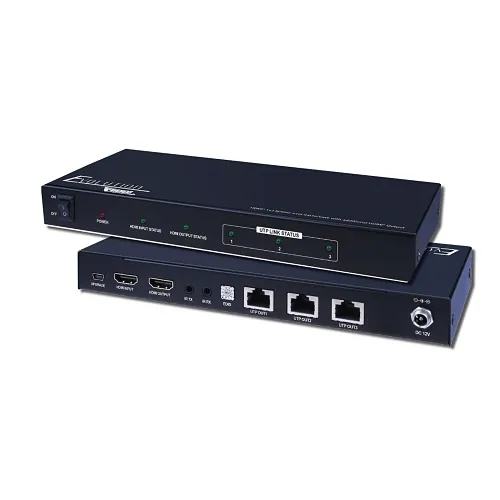 Evolution EVSP1013 HMDI 1x3 Splitter over CAT5e/CAT6 Cable with Additional HMDI Output