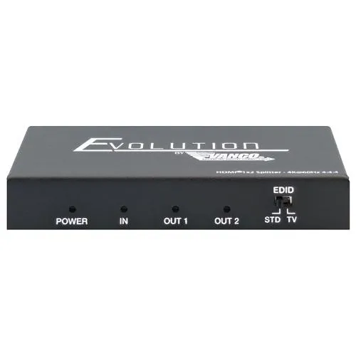 Evolution EVSP4K12 Premium 4K HMDI 1x2 Splitter (Replaces 280702)