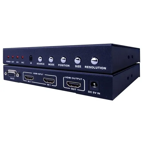 Evolution EVSW21MV Evolution 2X1 HDMI Switch with Multiview and PIP