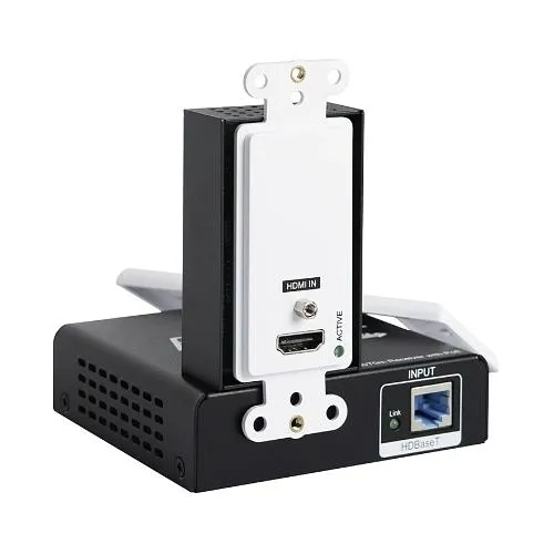 Vanco EVWP3000 HDBaseT Extender Set with Wall-Plate Transmitter