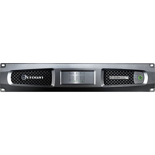 Crown DCI4X1250N-U-USFX DCi 4|1250N DriveCore 4-Channel Network Power Amplifier with BLU Link, 70V/100V 1250W at Ohm