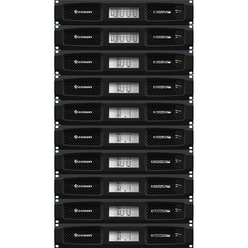 Crown DCi 4|1250N DriveCore 4-Channel 1250Wat 4 Ohm Network Power Amplifier with BLU Link, 70V/100V