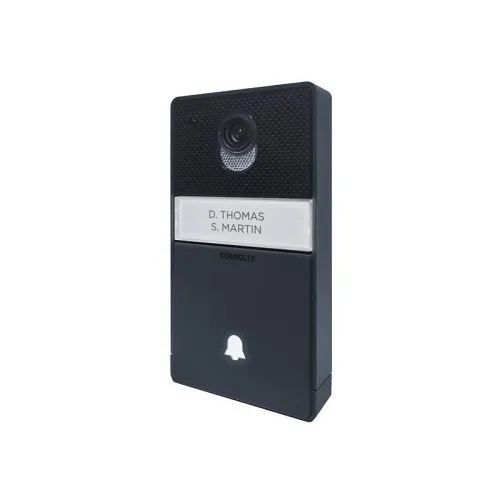 Comelit EX-B Bello Series Outdoor Entrance Panel Kit for Video Entry Systems, Simplebus 2, Surface-Mounted, 108° Colour Video Camera with White LEDs, IP54