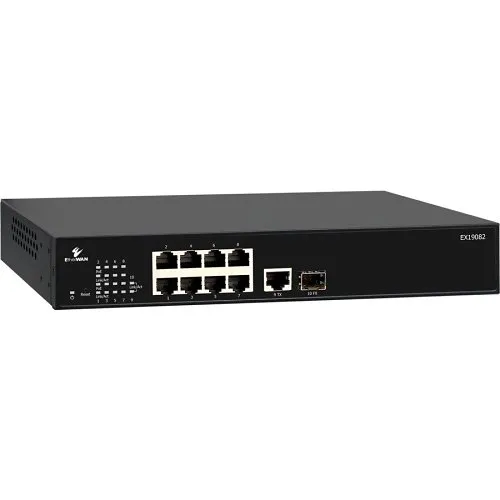 EtherWAN EX19082 Smart Managed 8-Port Gigabit PoE Ethernet Switch