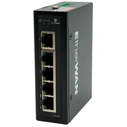 EtherWAN EX41941 Network Switch, Hardened Unmanaged with 4 PoE Ports