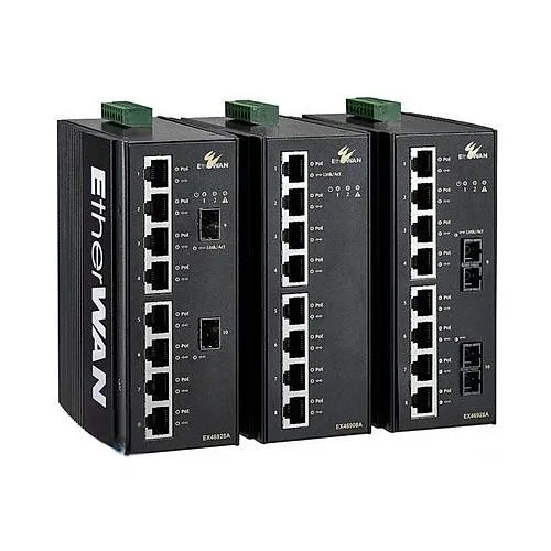 EtherWAN EX46908A-0-J HRDND Unmanaged 8-Port Power over Ethernet Gigabit Switch