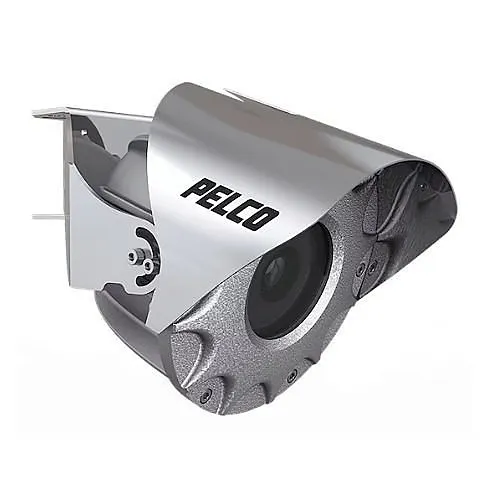 Pelco EXC2602-62 6MP ExSite Enhanced Explosionproof Fixed Compact Camera System, 4.9-8mm Varifocal Lens, Silver