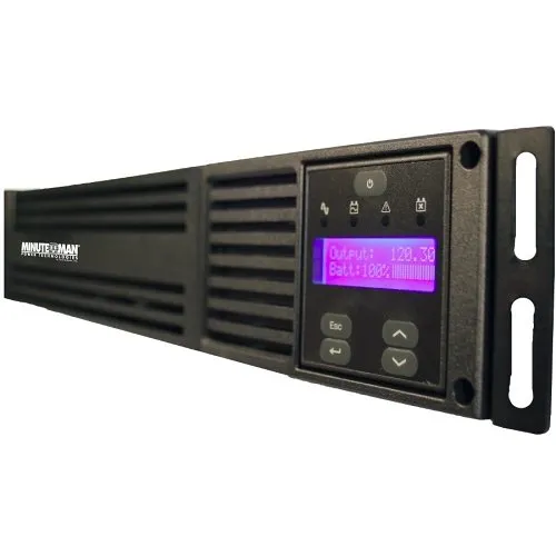 Minuteman EXR1000RT2U EXR Series AVR Line Interactive UPS, 1KVA/900W, 2U RMS