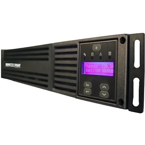Minuteman EXR750RT2U EXR Series Line Interactive UPS, 750VA/675W, 2U RMS