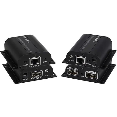 Kanex EXT-HD60M HDMI Extender Over CAT6/6a up to 196" (60m), Video Extender Transmitter/Receiver, Black