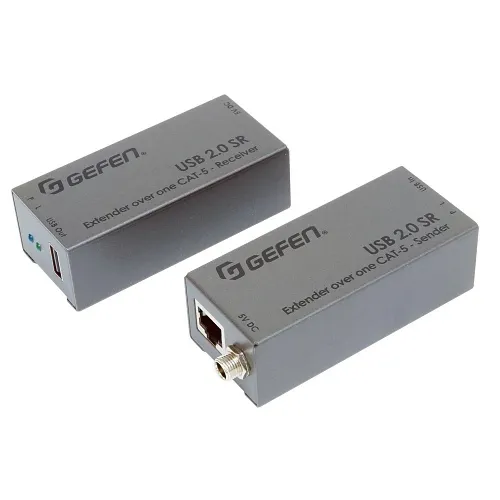 Gefen EXT-USB2.0-SR USB 2.0 SR Extender Over Single CAT5 Cable, Up to 165'