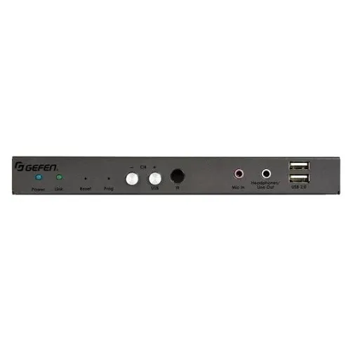 Gefen EXT-VGAKA-LANS-RX Gen 2.0 VGA KVM Over IP Receiver, USB, RS-232, Audio, IR, PoE, Video Wall Support