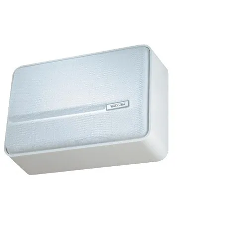 Valcom EZ-SPWSL-W ezIP SlimLine Wall Speaker, 7" x 10.3" x 3.4", One-Way Paging, White