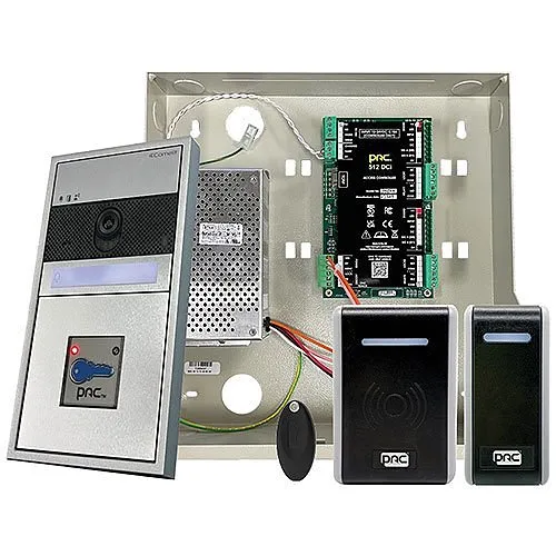 Comelit EZ-ULTRAPAC Commercial Intercom and Access Control Kit, 20-Piece, Includes ULTRA Audio/Video External Unit, Master Apartment Gateway, Access Control Reader and Boxed Access Controller