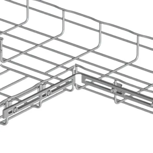 Cablofil EZT90EZ EZT Model Cable Tray Tee Bend Kit, 90-Degree, 8.86"L x 8.86"W x 0.75"H, Electrozinc Steel
