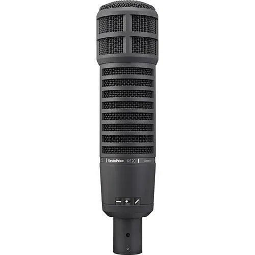 Electro-Voice F.01U.411.906 Broadcast Announcer Microphone with Variable-D, Black