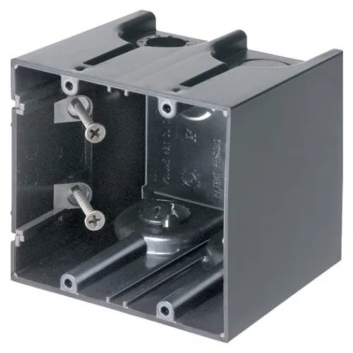 Arlington F102 One Box Non-Metallic Outlet Boxes, Gang, Vertical 42.5" Cubic Capacity