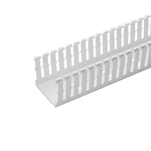 Panduit F1.5X3WH6 Wiring Duct oonly, Slot, Narrow Finger, 1.5"W x 3"H x 6'L, White