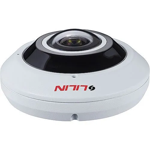 LILIN F2R36C2IM 12MP Fixed IR Vandal Resistant Fisheye IP Camera, 1.2mm Lens, White