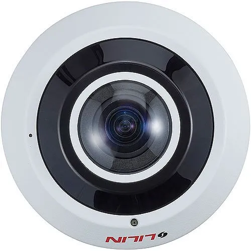 LILIN F2R36C2IM 12MP Fixed IR Vandal Resistant Fisheye IP Camera, 1.2mm Lens