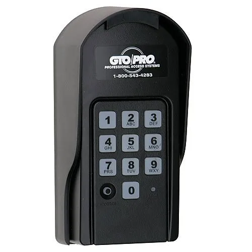 Linear F310 GTO Residential Wired or Wireless Weatherproof Digital Keypad, Black
