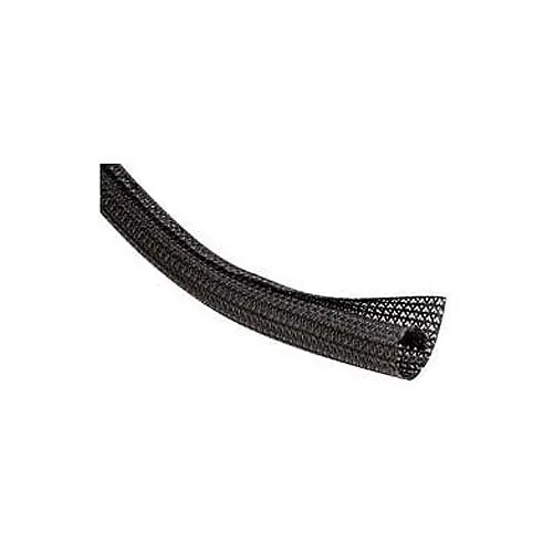 Techflex F6N0.75BK100 Flexo F6 3/4" Semi-Rigid Braided Sleeving, 100' Box A, Black