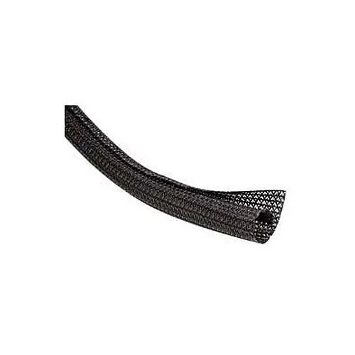 Techflex F6N1.00BK50 Flexo F6 1" Semi-Rigid Braided Sleeving, 50' Box B, Black