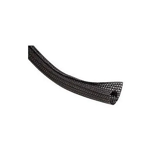 Techflex F6N1.00BLK100 Flexo F6 1" Semi-Rigid Braided Sleeving, 100' Box A, Black