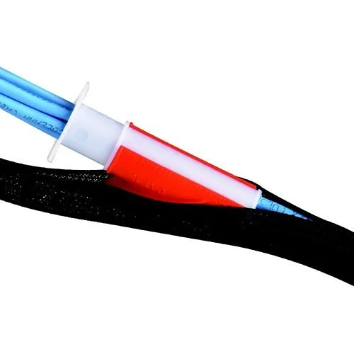 Techflex F6N1.50BK25 Flexo F6 1 1/2" Semi-Rigid Braided Sleeving, 25' Box B, Black