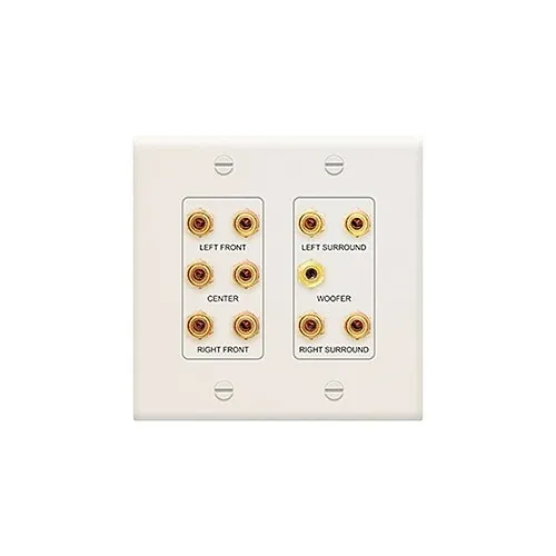 Pass & Seymour F9004LA 5.1 Home Theater Outlet Straps, Light Almond