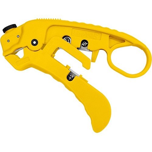 Simply45 S45-S01YL Adjustable LAN Cable Stripper for Shielded and Unshielded CAT7a, CAT6a, CAT6, CAT5e, Yellow