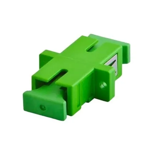 Signamax FA-SC-SX-ZR-MF-GN SC Simplex SM APC Flanged Adapter, Zirconia Ceramic Sleeve, Green