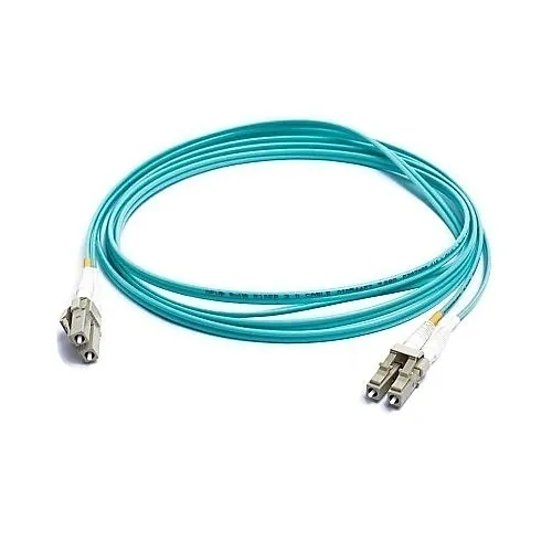 NetSource FA4G-LCLC-70 Multimode Fiber Riser Patch Cord, OM4, Duplex, LC to LC, 70m, Aqua