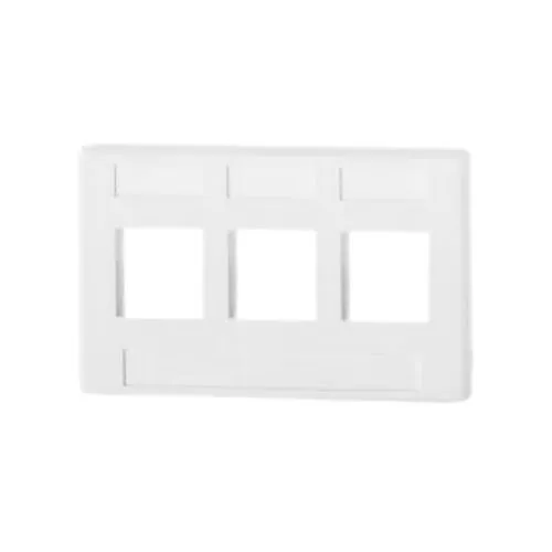 Signamax FAK-3-WH 3-Port Modular Furniture Adapter, High-Impact Thermoplastic, White