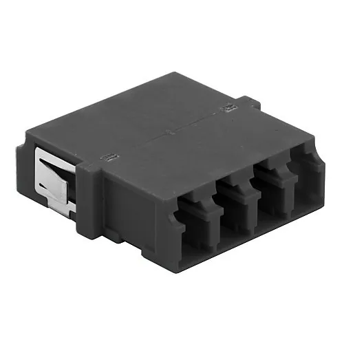 Hubbell FANLCQSC6BK Fiber Optic Cable Connector, 6-Pack, Black