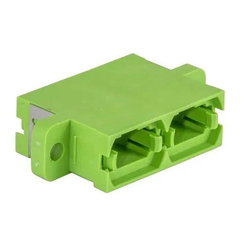 Hubbell FANMTPDSGN Fiber Adapter, MPO, Screw Mount, 6-Pack, Green