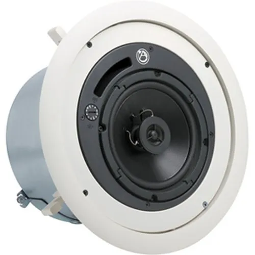 AtlasIED FAP62T 6" Coaxial In-Ceiling Speaker with 32W 70V, 100V Transformer and Ported Enclosure