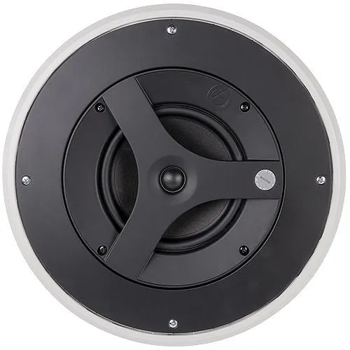 AtlasIED FAP63TC-W 6.5" Shallow Mount Coaxial In-Ceiling Speaker with 32W 70V, 100V Transformer