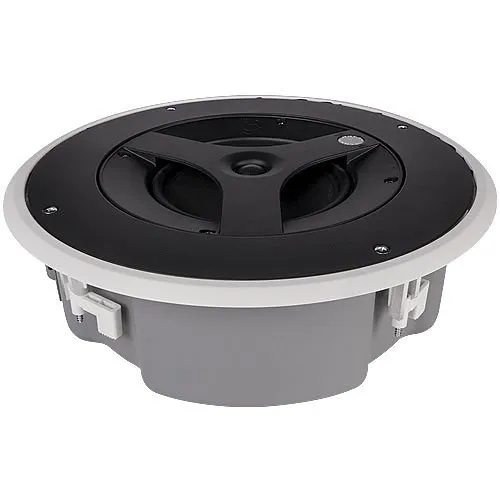 AtlasIED FAP63TC-W 6.5" Shallow Mount Coaxial In-Ceiling Speaker with 32W 70V, 100V Transformer