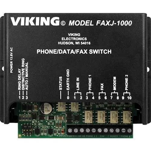 Viking FAXJ-1000 Faxjack Phone/Fax Switch