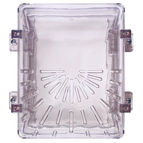 STI 1210C Horn/Strobe Damage Stopper and Enclosed Back Box with External Mounting Tabs, Clear
