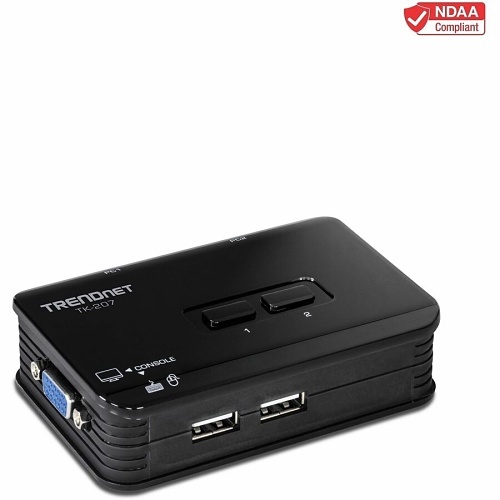 TRENDnet TK-207K 2-Port USB KVM Switch Kit